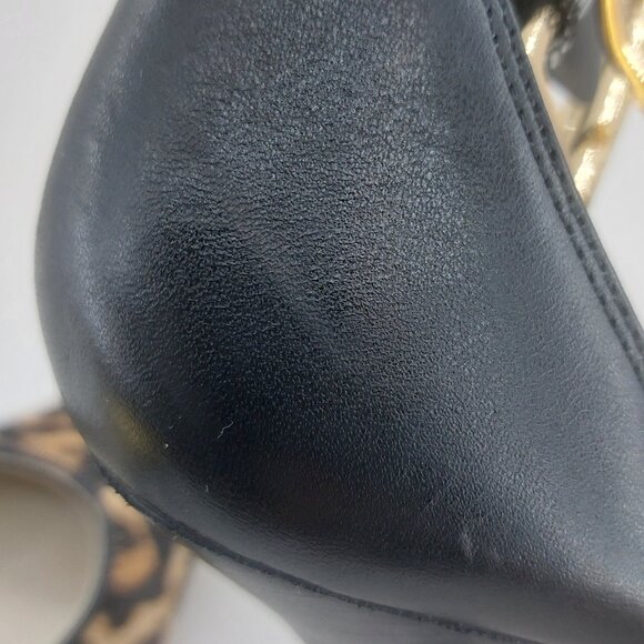 MICHAEL Michael Kors Brinkley Ankle Strap Leopard Print Calf Hair Heels - Picture 13 of 13
